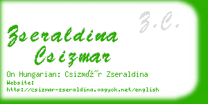 zseraldina csizmar business card